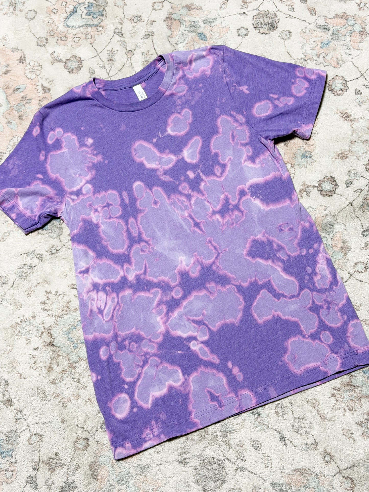 Purple acid washed tee