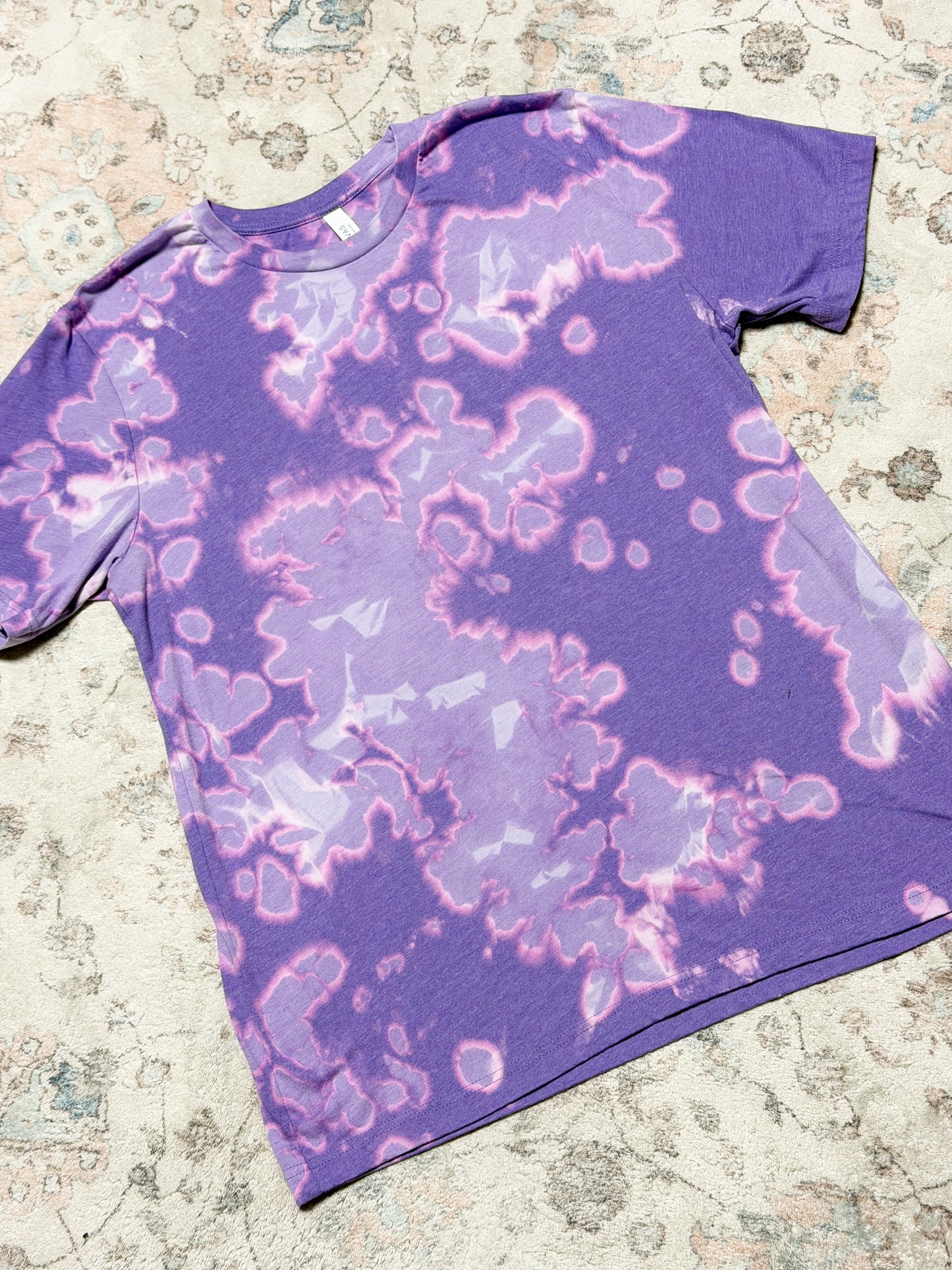 Purple acid washed tee