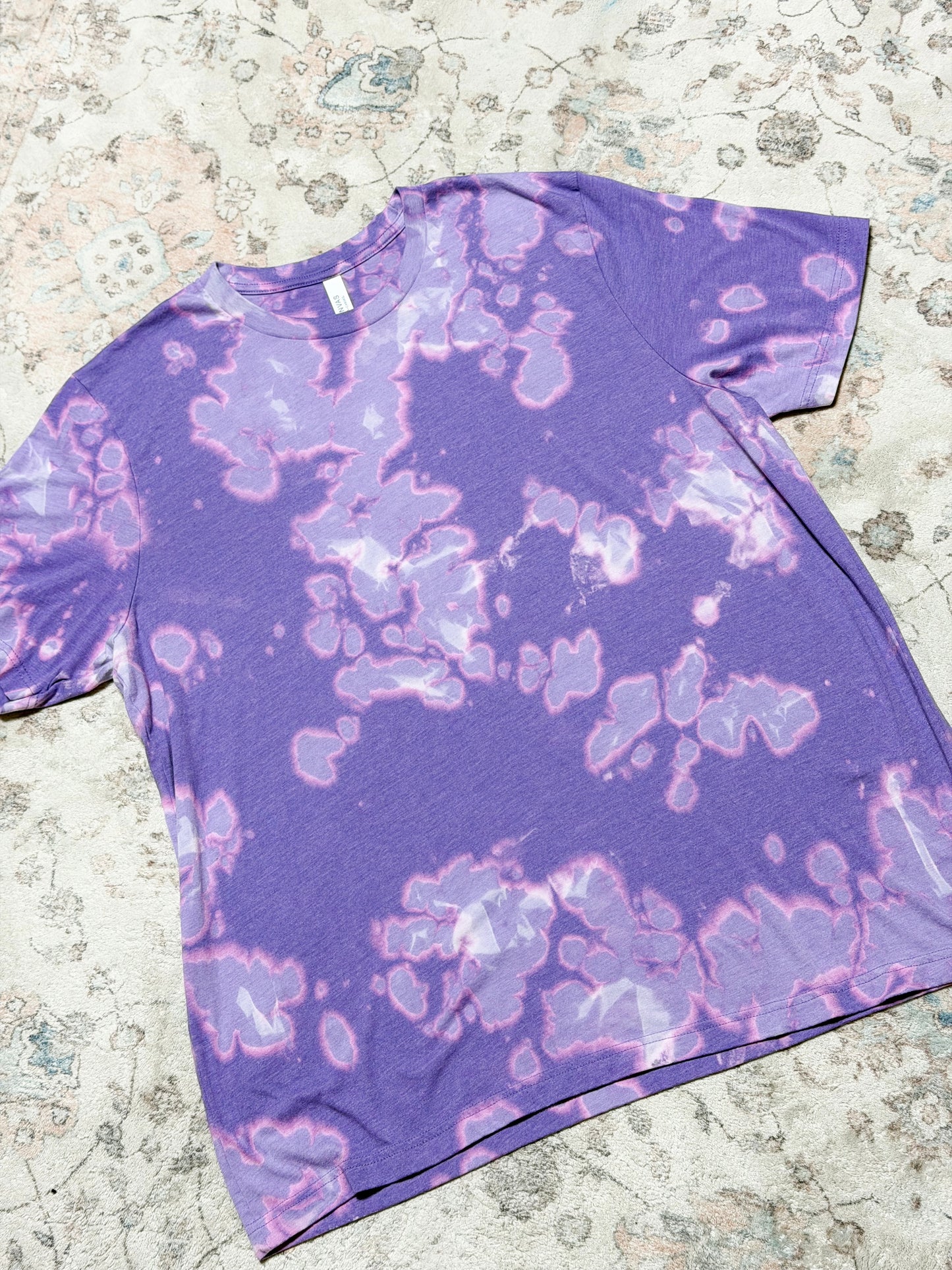 Purple acid washed tee